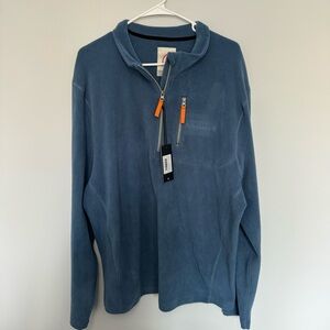 NWT Cloudveil Blue Quarter Zip Pullover Sweater